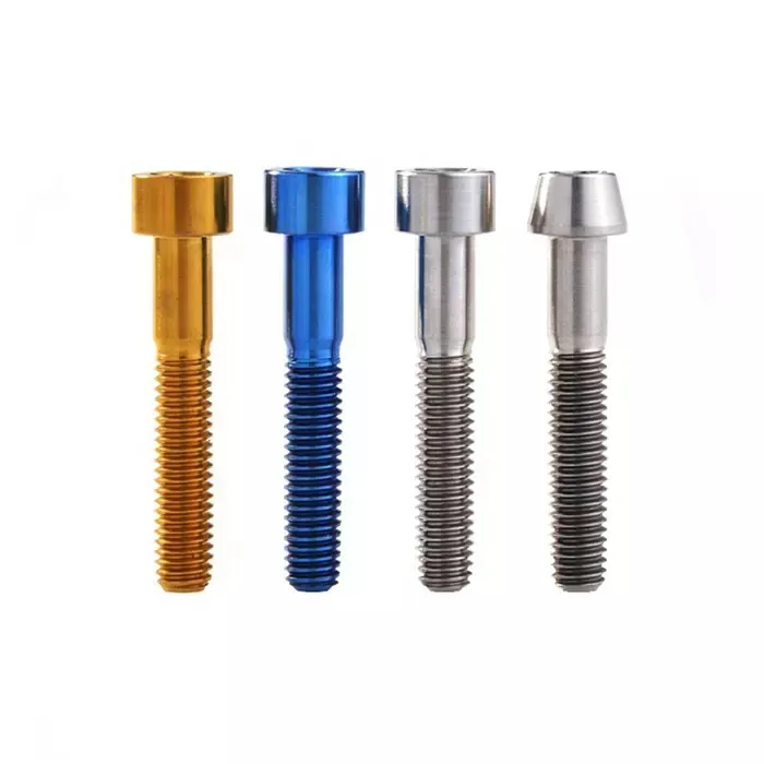 12PCS Bicycle Disc Brake Rotor Screws M5X10mm T25 Titanium Alloy