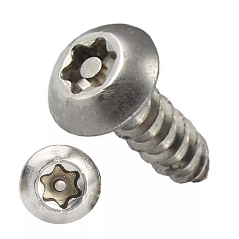 Anti Theft Screw Car Airtag Bike Made in China Pig Nose Torx 5-Lobe Pin T-Head Stainless Steel Tamper Proof Security Screws