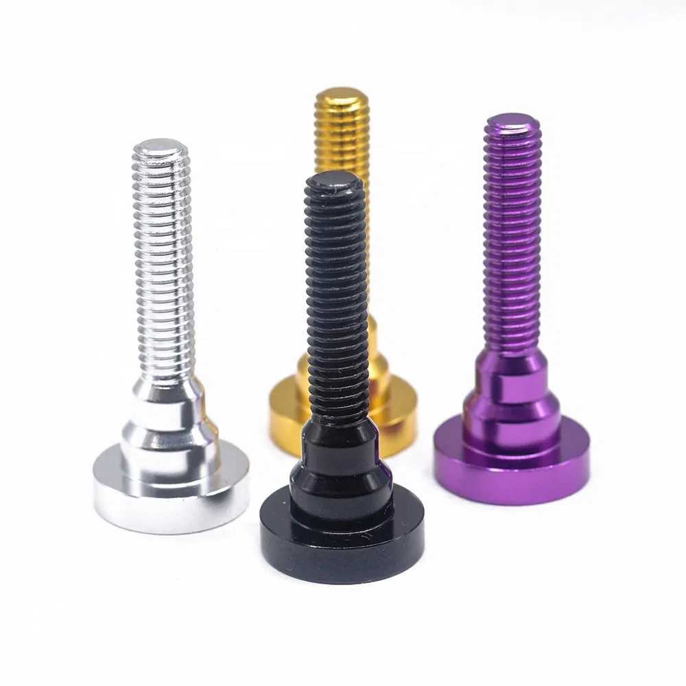 Customized CNC Machining Precision Aluminum M6 M8 M10 Thumb Screw for Bicycle Parts