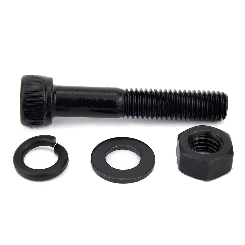 Grade 8 Unf DIN7984 DIN6912 Black Oxide Alloy Steel Cylinder Head Bolts Hex Socket Head Cap Screw Plain Allen Bike Screw