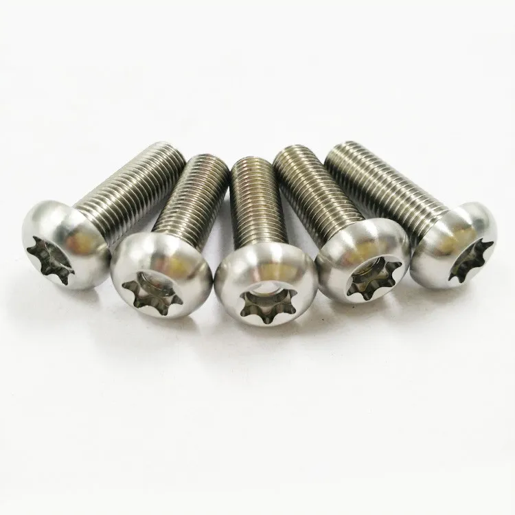 ISO14583 Gr. 5 Grade 5 Ti 6al 4V Torx Pan Head Titanium Screws for Bike Bolt