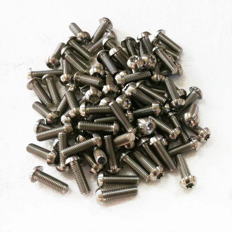 ISO14583 Gr. 5 Grade 5 Ti 6al 4V Torx Pan Head Titanium Screws for Bike Bolt