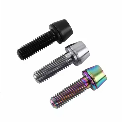 M5X10mm Disk Rotor Titanium Alloy Bolts Bicycle Disc Brake Bolts Bike Brake Galvanized Fastening Screw