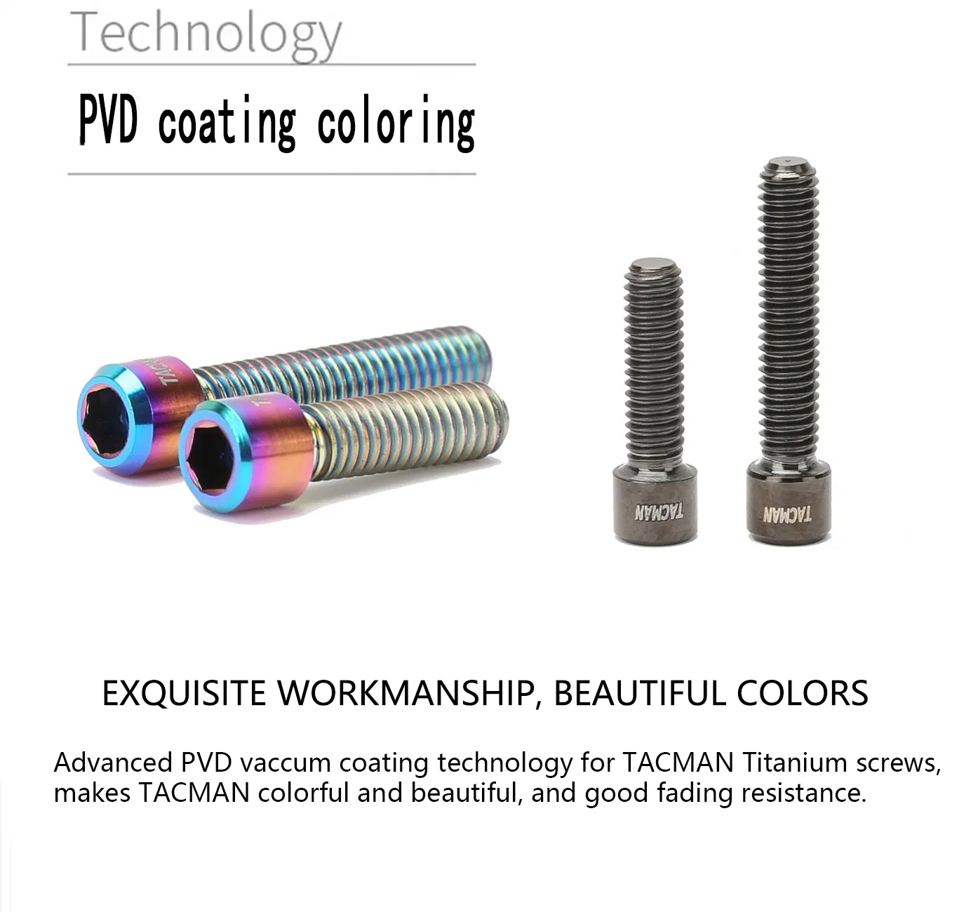 Mountain Bike Bolts M4*13.5mm M4*20mm L/H Screws Factory Prices Ti Grade 5.0 DIN Standard PVD Coating 3 PCS / 6 PCS Ti Screws