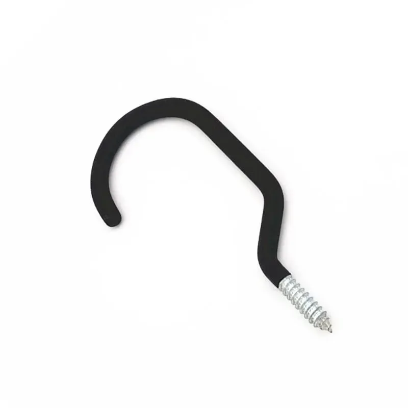 Rubber Coated Heavy-Duty Screw-in Bike Hook