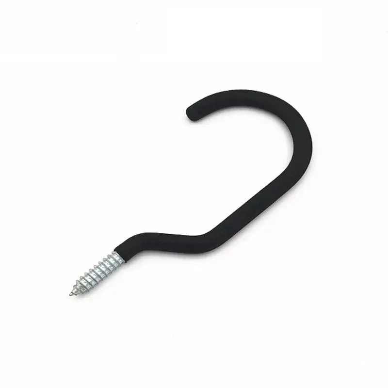 Rubber Coated Heavy-Duty Screw-in Bike Hook