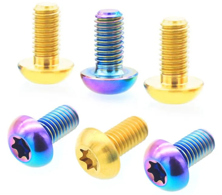 Titanium M5X10mm T25 Disc Brake Screw for Mountain Bike & Road Bike